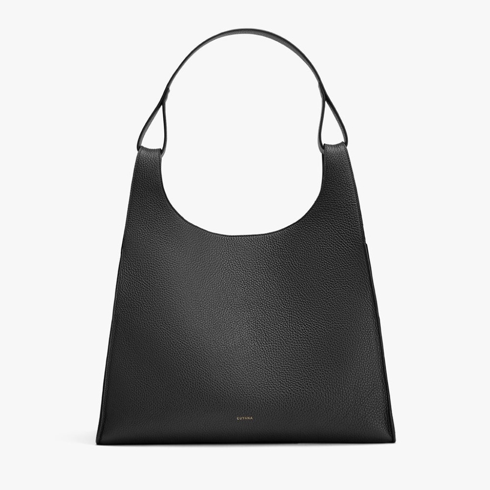 Cuyana Oversized Double Loop Bag in Black